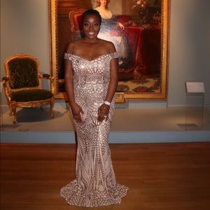 Rose Gold Sequin Gown